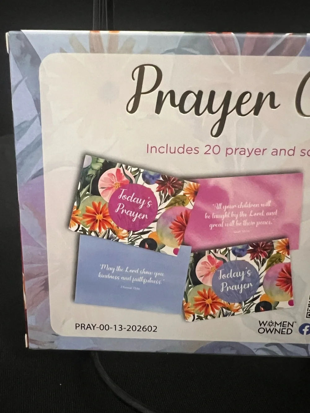 Prayer/Scripture Cards Floral - Purple Accent